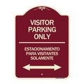 Signmission Bilingual Reserved Parking Visitor Parking Only Estacionamiento Para Visitantes, A-DES-BU-1824-24304 A-DES-BU-1824-24304